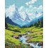 Алмазная мозаика Лето в горах, Идейка (40х50 см)