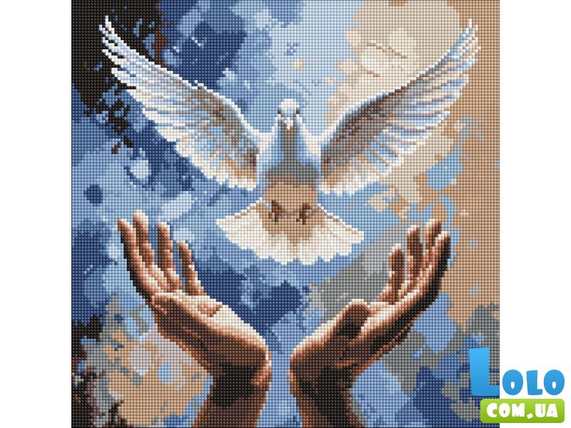 Алмазная мозаика Руки добра, Идейка (40х40 см)
