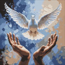 Алмазная мозаика Руки добра, Идейка (40х40 см)