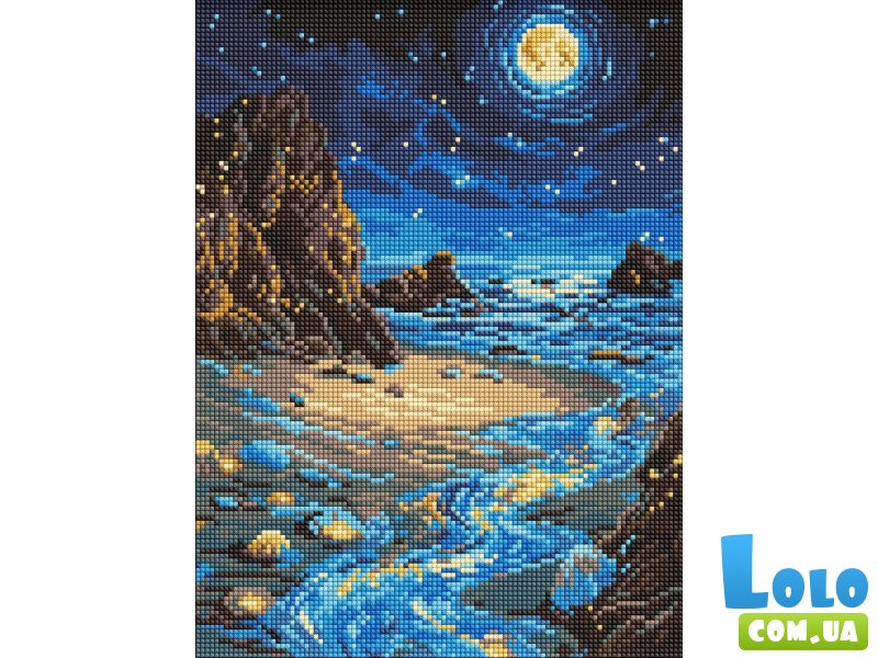 Алмазная мозаика Сияющий берег, Идейка (30х40 см)
