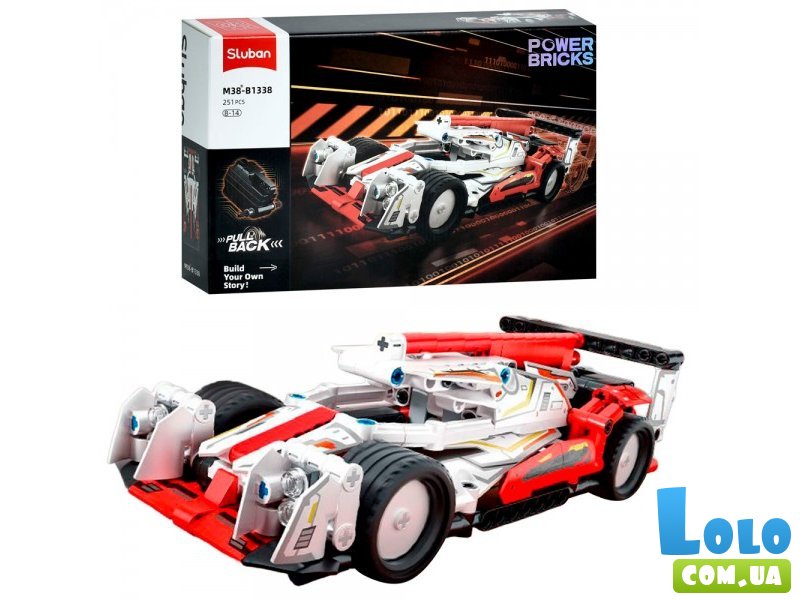 Конструктор Гоночная машина, Sluban (M38-B1338), 251 дет.
