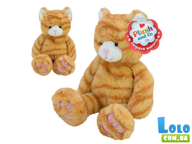 Мягкая игрушка Рыжий кот Plush and Co, 26 см