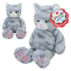 Мягкая игрушка Серый кот Plush and Co, 26 см
