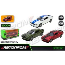 Машина металлическая Dodge Challenger 10008, Автопром (в ассортименте)