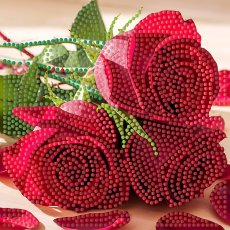 Алмазная мозаика Розы, Strateg (18х18 см)