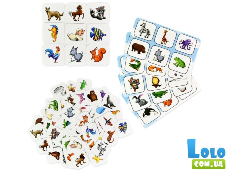 Настольная игра Лото Животные, Strateg