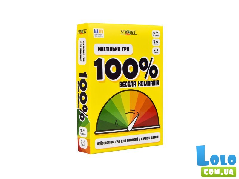 Настольная игра 100% Веселая компания, Strateg