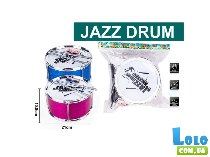 Барабан игрушечный (в ассортименте)