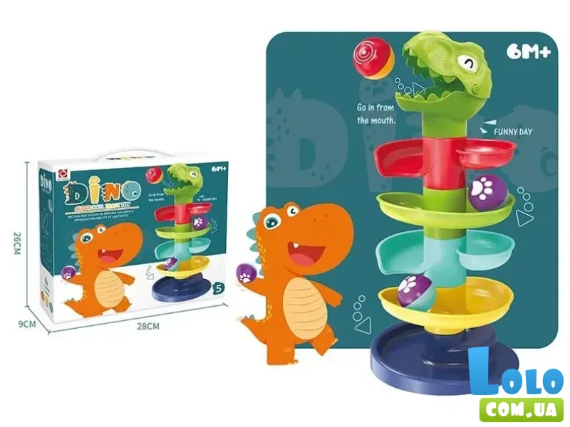 Развивающая игра с шариками Дино