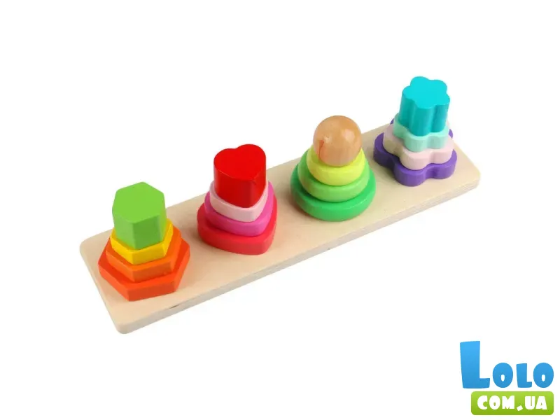 Деревянная логическая доска Геометрические фигуры