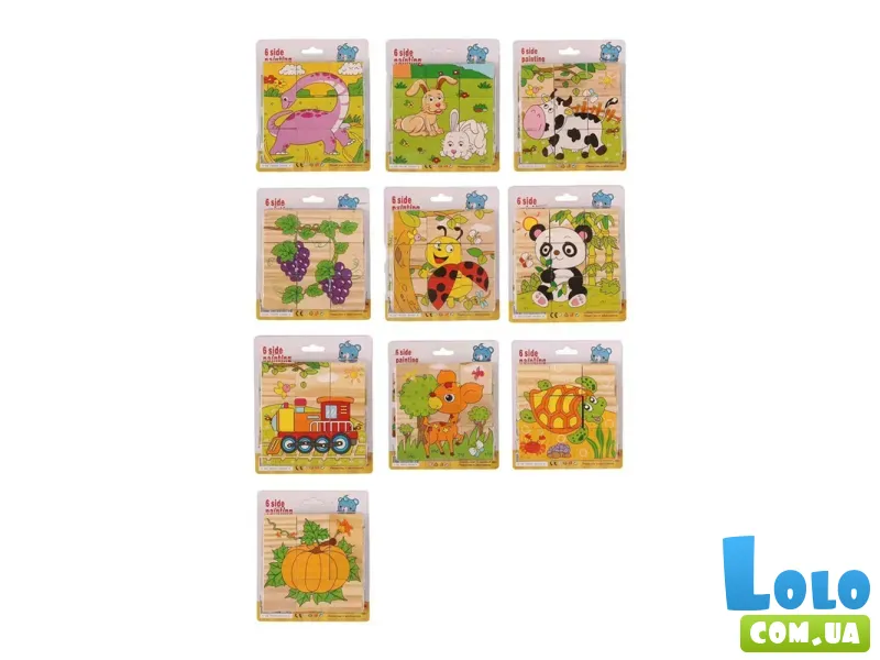 Кубики деревянные (в ассортименте)