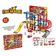 Автотрек Пожарная спасательная станция с машинами