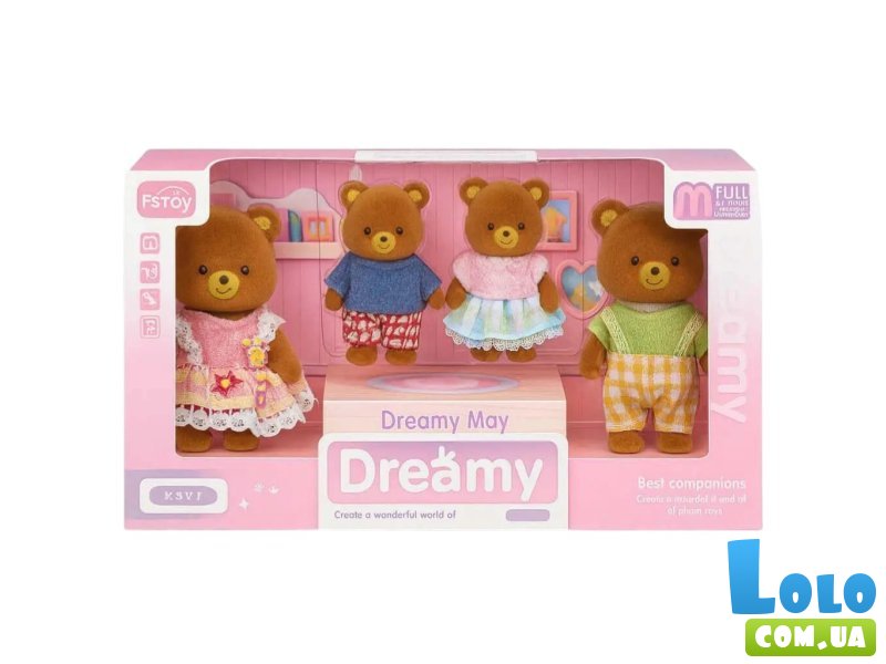 Набор флоксовых фигурок Мишки