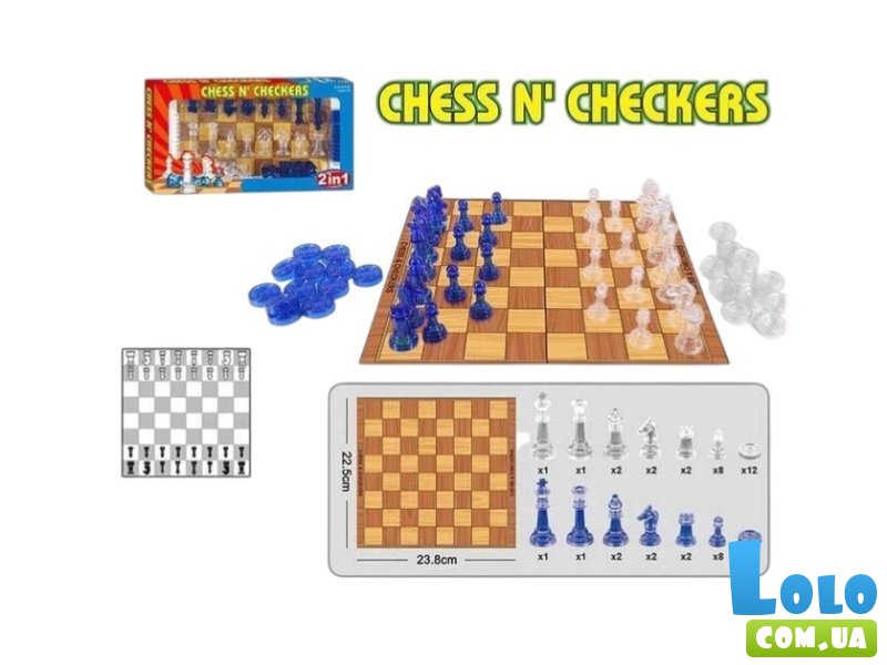 Настольная игра Шахматы и шашки 2 в 1