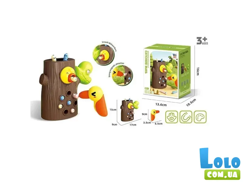 Магнитная игра Поймай гусеницу