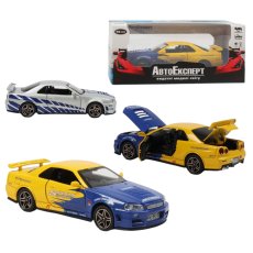 Машина металлопластиковая Nissan Skyline GT-R R34, АвтоЕксперт (в ассортименте)