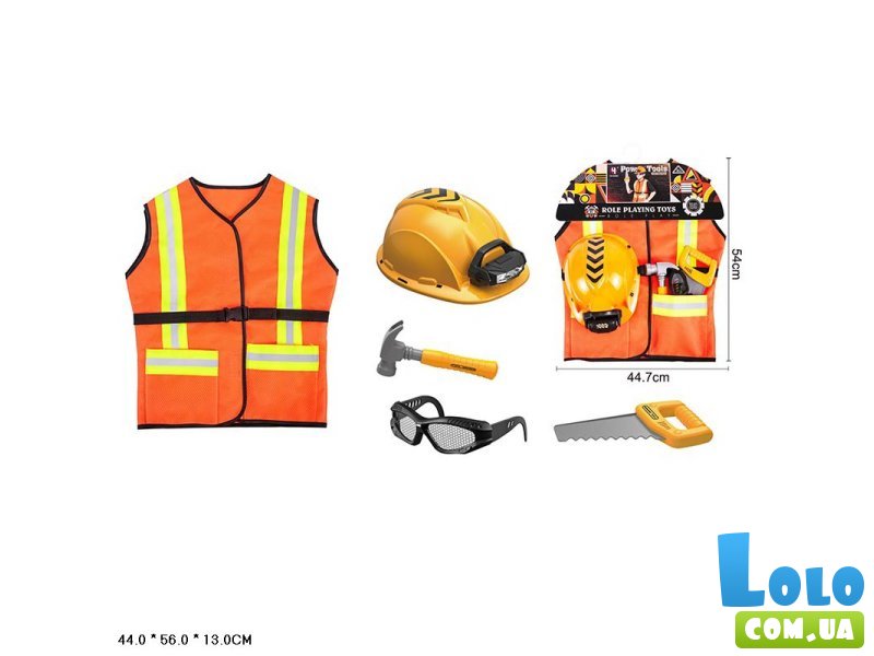 Детский костюм строителя с инструментами