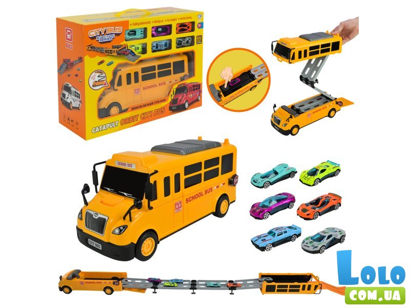 Автобус-трек с машинами