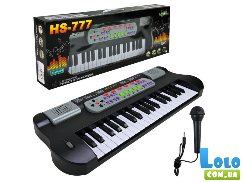 Детский синтезатор с микрофоном