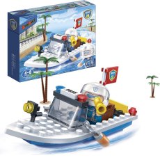 Конструктор Полицейский катер, BanBao (7019), 58 дет.