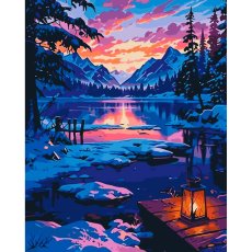 Картина по номерам Зимний пейзаж, ArtCraft, 40х50 см