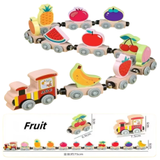Поезд магнитный Фрукты
