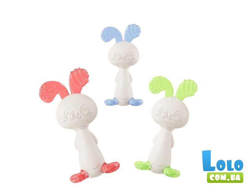 Погремушка-прорезыватель Зайчонок (в ассортименте)