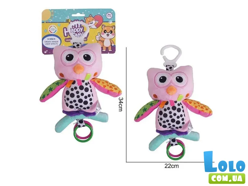 Погремушка мягкая Сова