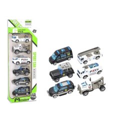 Набор металлопластиковых машин Полиция