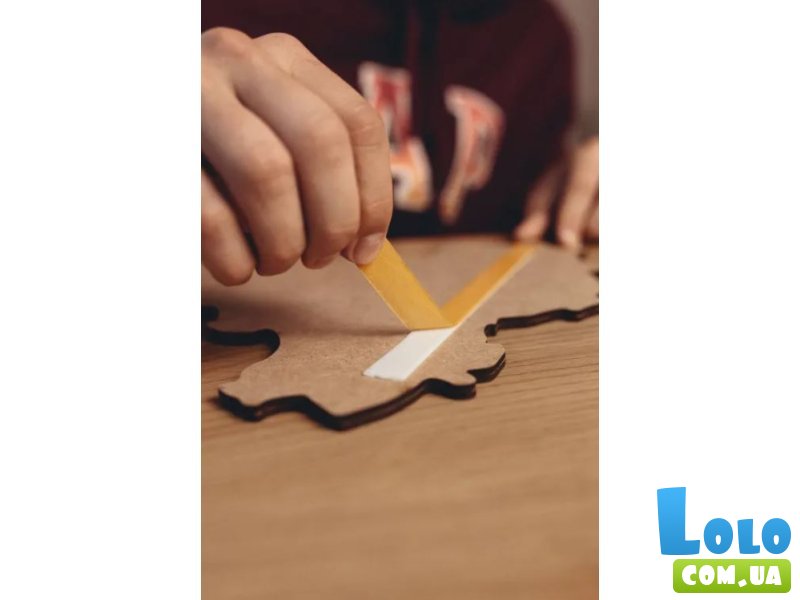 Деревянный пазл Карта Украины настенная двухслойная, PuzzleOK, 43 эл.