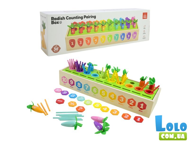 Учебный деревянный набор Математический сортер