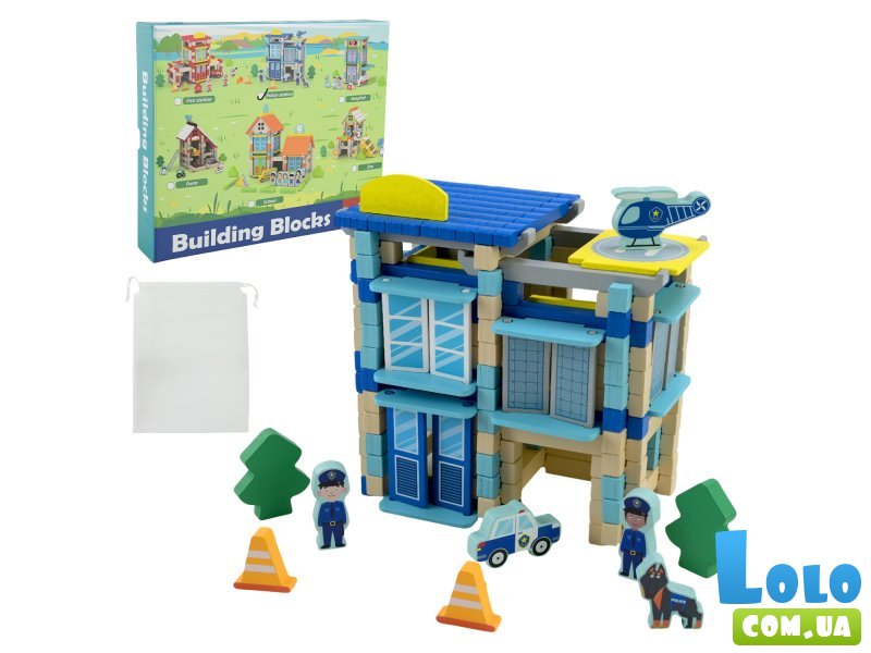 Деревянный конструктор Полиция (C9435), 161 дет.