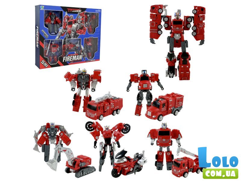 Набор роботов-трансформеров 5 в 1