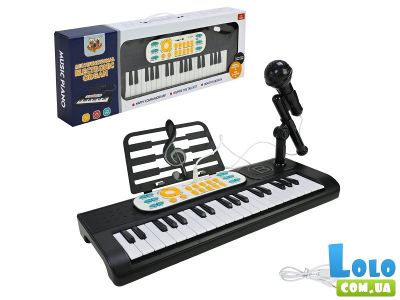 Детский синтезатор с микрофоном