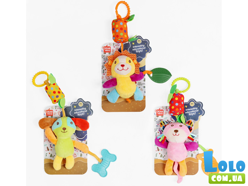 Погремушка-прорезыватель с креплением (в ассортименте)