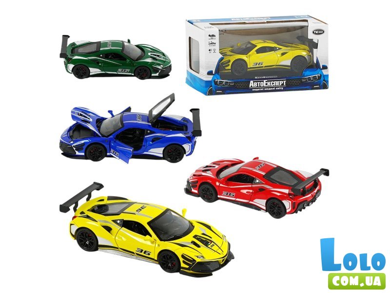 Машина металлопластиковая Ferrari 488, АвтоЕксперт (в ассортименте)