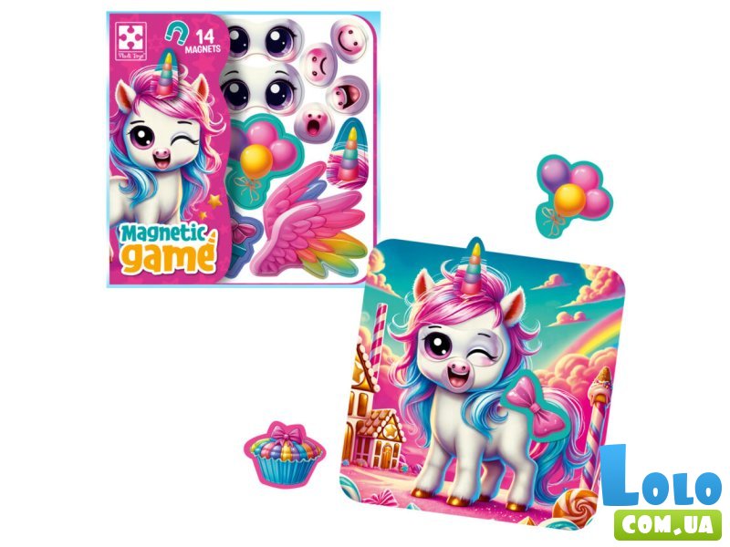 Магнитная игра Эмоции Единорожки, Vladi Toys