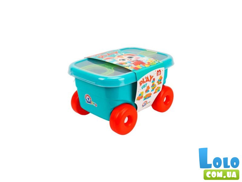 Конструктор в тележке, ТехноК (0557), 50 дет.