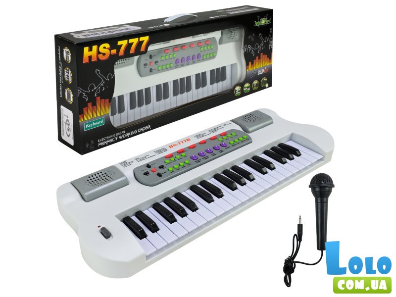 Детский синтезатор с микрофоном