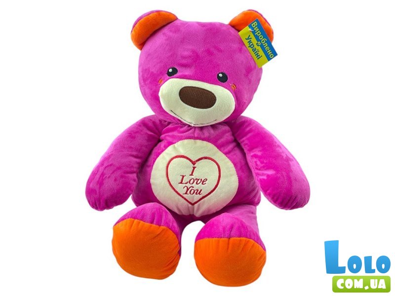Мягкая игрушка Медведь Лакомка (розовый), 45 см
