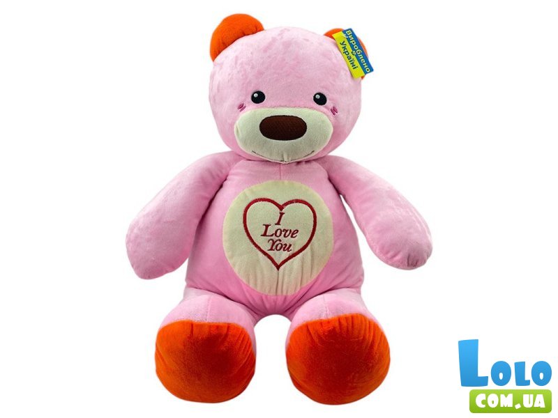 Мягкая игрушка Медведь Лакомка (светло-розовый), 45 см