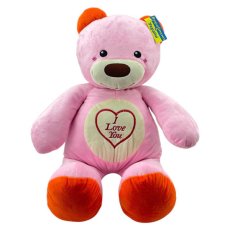 Мягкая игрушка Медведь Лакомка (светло-розовый), 45 см
