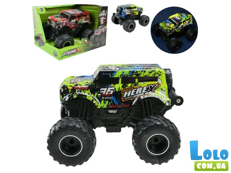 Машина Джип со светом и звуком (зеленая)