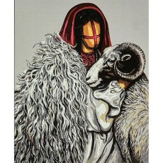 Картина по номерам Горная кровь на черном фоне, Brushme (40х50 см)