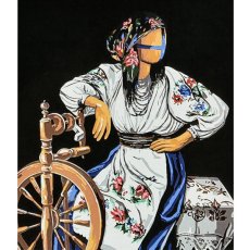 Картина по номерам Пряля на черном фоне, Brushme (40х50 см)