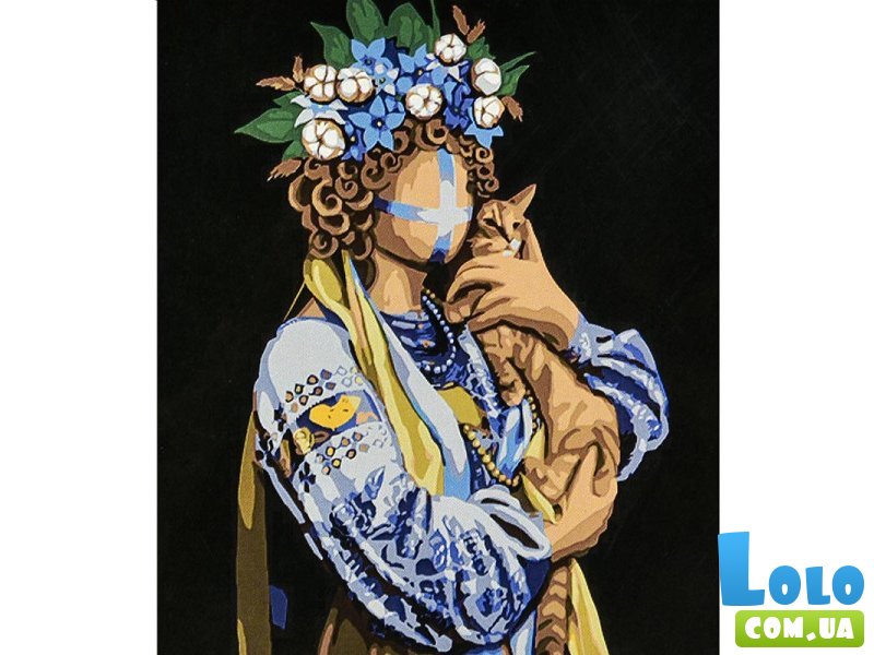 Картина по номерам Неразрывные на черном фоне, Brushme (40х50 см)