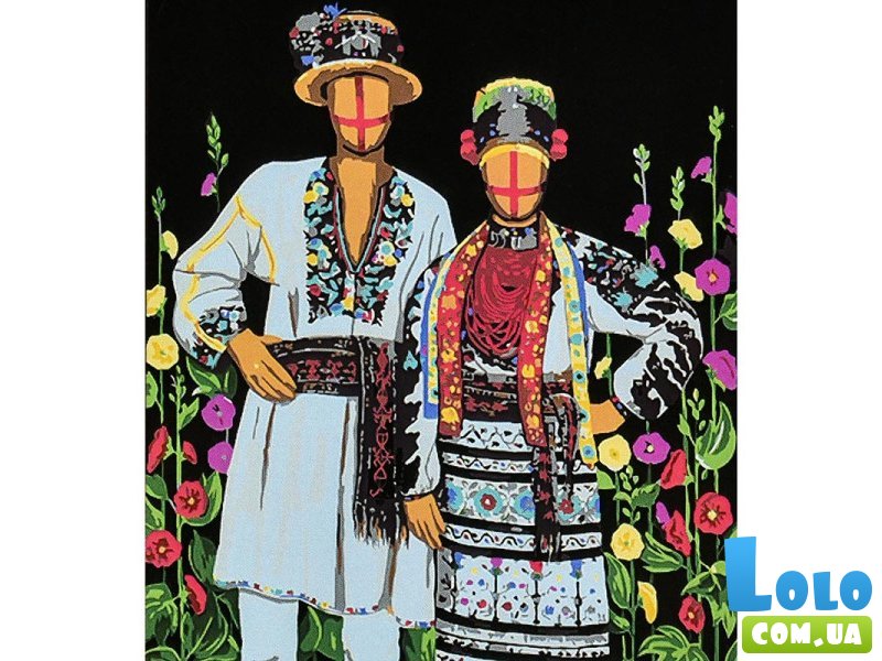 Картина по номерам Неразрывные на черном фоне, Brushme (40х50 см)