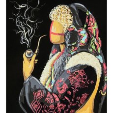 Картина по номерам Ладанна на черном фоне, Brushme (40х50 см)