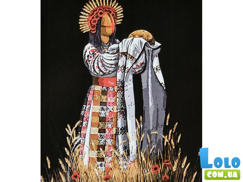 Картина по номерам Колоска на черном фоне, Strateg (40х50 см)