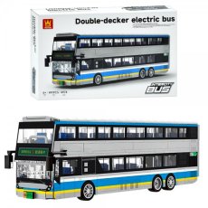 Конструктор Электрический двухэтажный автобус, Wange (4974), 491 дет.